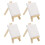 Sturdy Pinewood Mini Easels, Display Paintings Matted Artwork 3