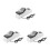 3Pièces Outil Affûtage Cuisine Électrique Antidérapant USB 4
