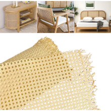 Plastic Rattan Tube Webbing Roll, PreWoven Open Rattan Webbing, Material for Chair, Cabinet and Door, 18 Inch * 50 Feet