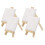 Sturdy Pinewood Mini Easels, Display Paintings Matted Artwork 2
