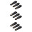 9Pièces Fixation Guitare Cuir Noir Compatible Ukulélé Et Basse 8