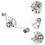 2Pièces Accessoire Support Aluminium Argenté Antirouille 8