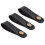 9Pièces Fixation Guitare Cuir Noir Compatible Ukulélé Et Basse 11