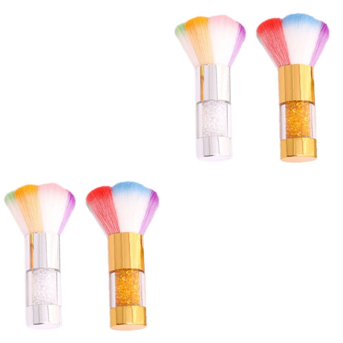 4Pièces Pinceaux Blush Couleur Assortie Pour Usage Professionnel 2