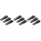 9Pièces Fixation Guitare Cuir Noir Compatible Ukulélé Et Basse 4