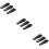 9Pièces Fixation Guitare Cuir Noir Compatible Ukulélé Et Basse 9