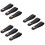 9Pièces Fixation Guitare Cuir Noir Compatible Ukulélé Et Basse 7