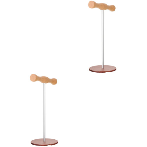 2Pièces Rangement Casque Bois Support Lisse 2