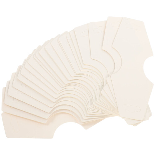 300Pièces Cartes Présentation Bracelet Boucles D'oreilles Blanches 2