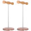2Pièces Rangement Casque Bois Support Lisse 2