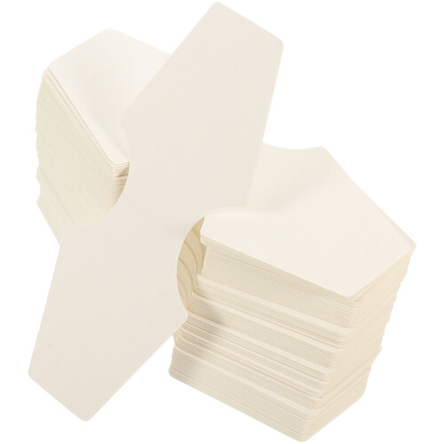 300Pièces Cartes Présentation Bracelet Boucles D'oreilles Blanches 1