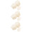 300Pièces Cartes Présentation Bracelet Boucles D'oreilles Blanches 10