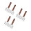 6Pièces Accessoires Barbecue Acier Inoxydable Bois 6