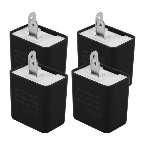 12Pièces Relais Clignotant Noir ABS Pour Accessoires