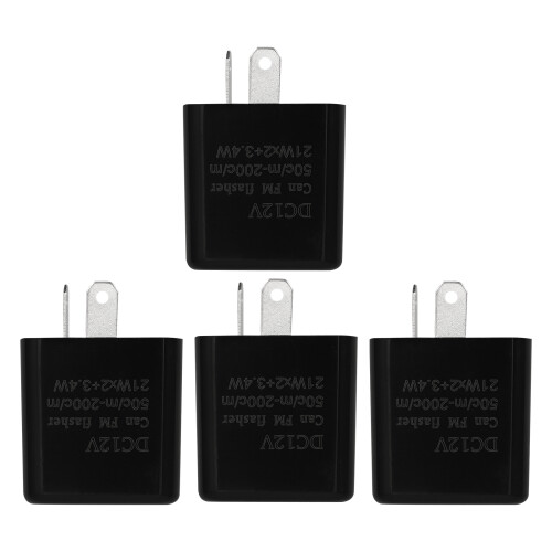 12Pièces Relais Clignotant Noir ABS Pour Accessoires 1