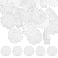 100Pcs Transparent Socket Outlet Protectors for Child Safety