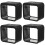 4Pcs Miniature Plastic Fish Tank Small Aquarium with Multi-Color Light 7