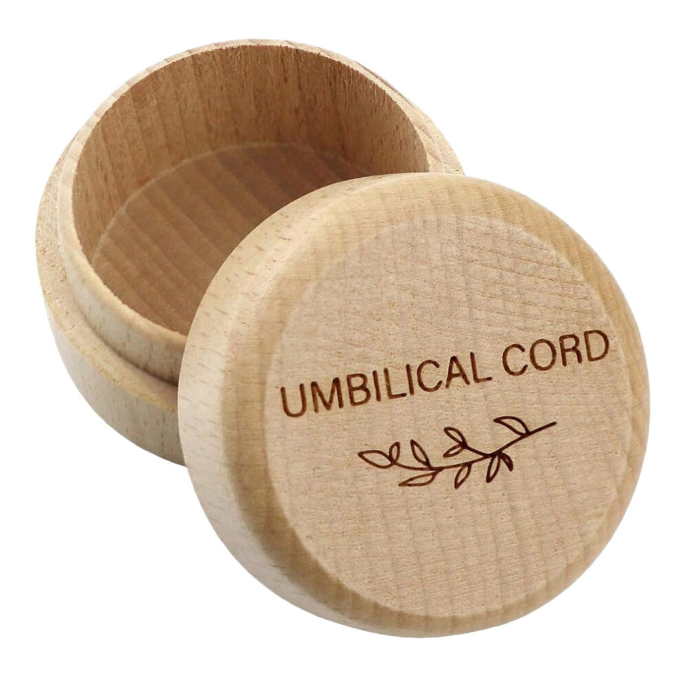 Artibetter 5Pcs Reusable Wooden Baby Umbilical Cord Storage And Keepsake Box