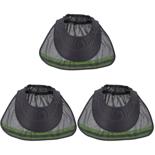 3Pcs Safety Sunshade Hard Hat Visor with Elastic Neck Protector 2