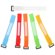 12Pcs Nylon LED Glow Bracelets Multicolor Wristbands for Night Running