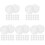 100Pcs Transparent Socket Outlet Protectors for Child Safety 2