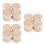 12Pcs Beige Wood Quilting Clapper Sewing Tool for Fabric Stabilization 8