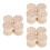 12Pcs Beige Wood Quilting Clapper Sewing Tool for Fabric Stabilization 6