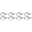 8Pcs Lightweight Red Golf Stroke Counter Plastic Beaded Scoring Chain 6