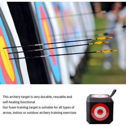 Archery Target Cube EVA Foam SixSided Training Target For Practice Square DiceStyle Target 1