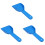 3Pcs Blue Handheld Plastic Ice Freezer Kitchen Tool 4
