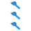 3Pcs Blue Handheld Plastic Ice Freezer Kitchen Tool 9