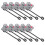 50Pcs Grey Silicone Straw Covers Caps Reusable Straw Tips Protectors 1