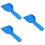 3Pcs Blue Handheld Plastic Ice Freezer Kitchen Tool 8