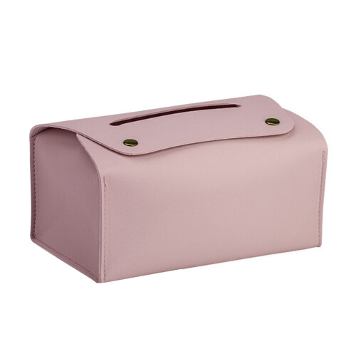 Waterdichte Tissue Case PU Lederen Tissue Dispenser Box-Roze