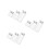 3Pcs Transparent Crystal Candle Holders Elegant Cube Tealight Display 2