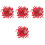 400Pcs Red Round Push Pins Map Tacks for Office Home Craft Use 3