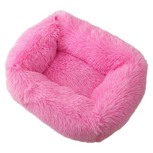Dog Bed Furry Nest for Small Puppy Kitten Non-Slip-Glitter M