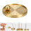 2Pcs Small Brass Incense Burner for Sticks Table Decor 11