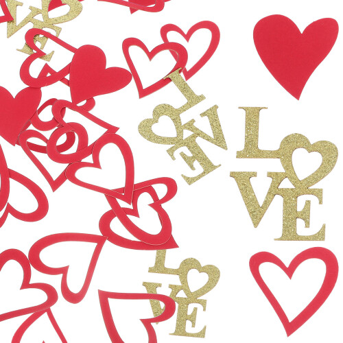 200Pcs Confetti for Valentines and Wedding Celebration