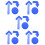 20Pcs Blue Flat Spot Markers Tear-Proof Agility Training Ground Tools 8