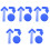 20Pcs Blue Flat Spot Markers Tear-Proof Agility Training Ground Tools 3