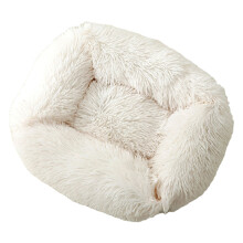 Dikker bank huisdier bed kitten puppy-Melkwit S