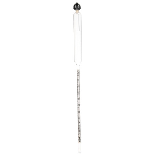 2Pcs High Precision Glass Hydrometer for Mud Petroleum Liquid Testing