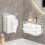 Distributeurs de mouchoirs multifonctions,-Blanc transparent 5