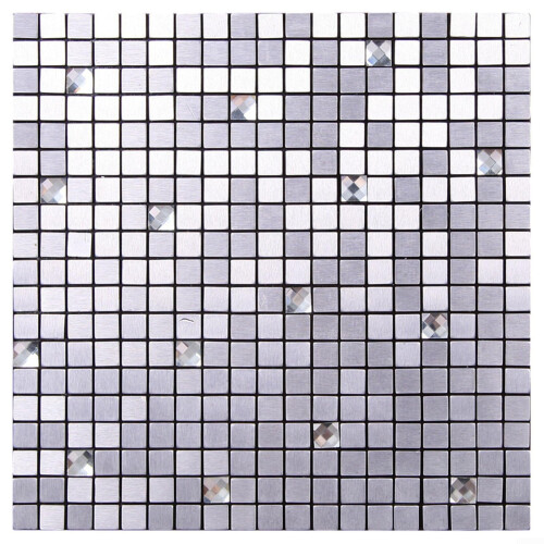 Mosaic tile that effortlessly enhances your kitchen decor (Silver)