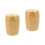 2Pcs Light Brown Toothpick Holder Bamboo Cotton Swab Container 4