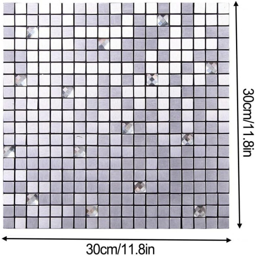 Mosaic tile that effortlessly enhances your kitchen decor (Silver) 2