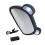 2Pcs Durable Baby Rear Mirror Black ABS for Car Interior Backseat Use 1