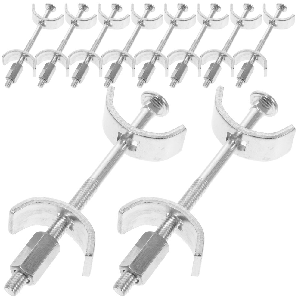 20Pcs Adjustable Silver Countertop Joint Fastener For Furniture 3591495195359