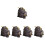 5Pcs Artistic Ceramic Toad Backflow Incense Holder for Home Decor 5